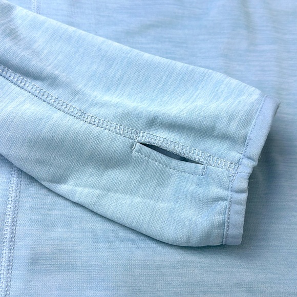 Columbia 1/4 Zip Pullover with Soft Light Fleece Lining. Size XL. Light Blue. - Picture 2 of 9